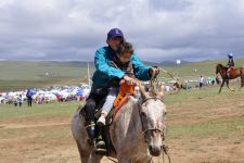 Nadaam in Ulaanbaatar, Shudlen (Rennen der 3-jährigen) in Khui Doloon Hudag Zu den Nomaden der Westmongolei, Mongolei, 09.07. - 30.07.2016